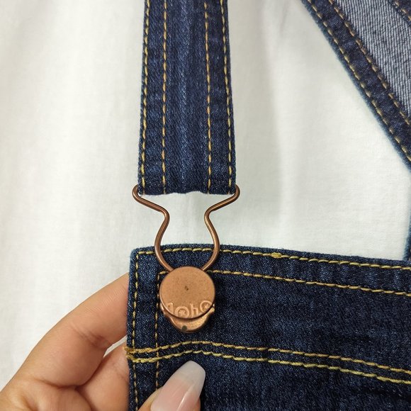 No Boundaries Denim Overalls Juniors Size Large - Picture 7 of 12